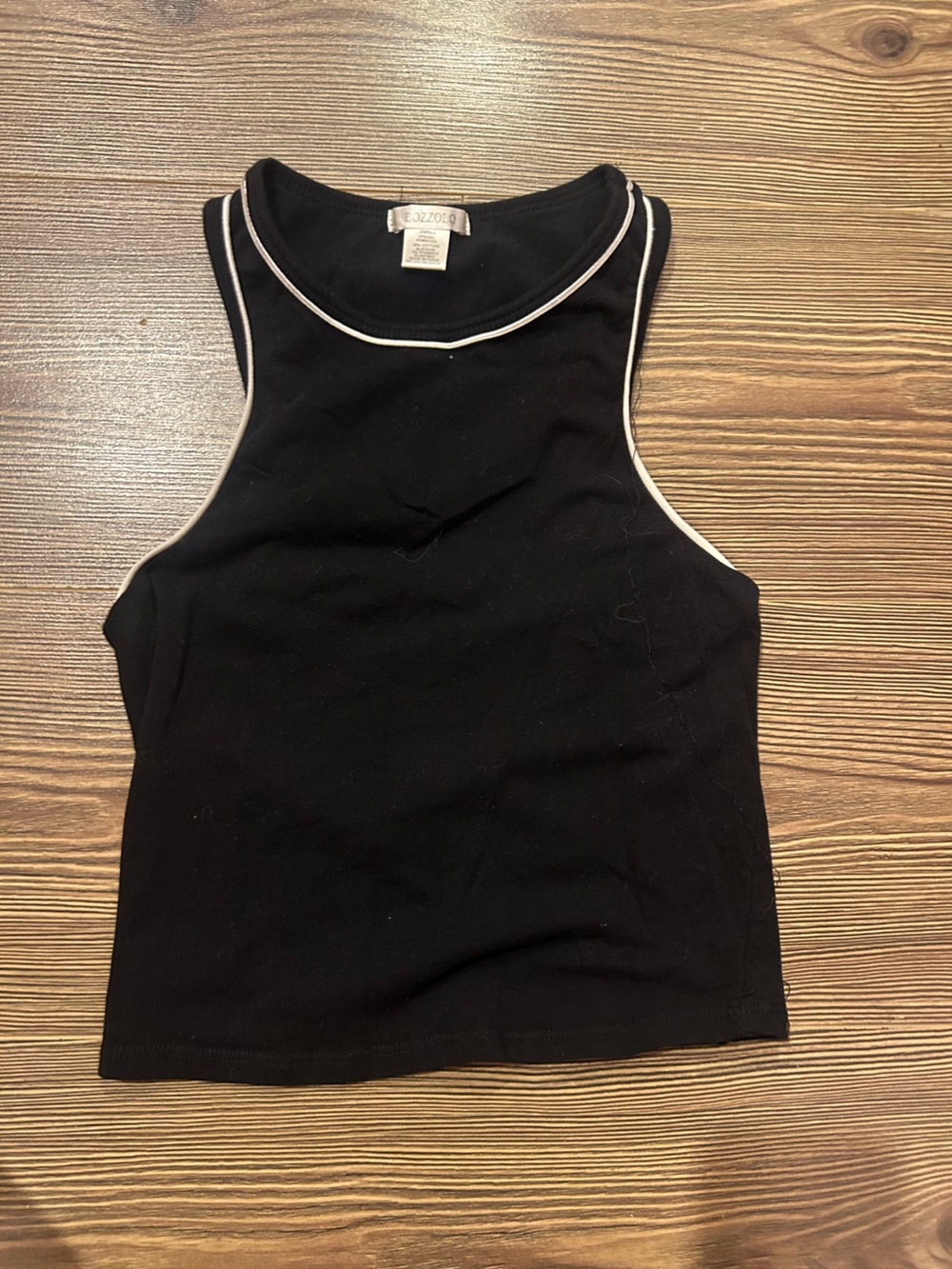 Bozzolo Black Tank with White Trim
